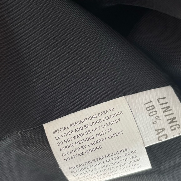 1980s JOSEPH HO  100% Wool Double Breasted Embroidered Bomber EUC - Picture 13 of 16